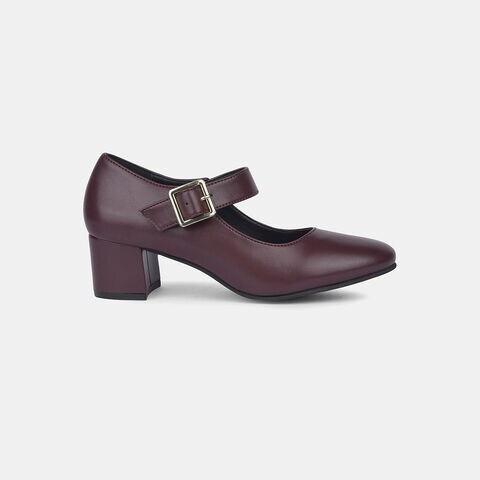 Bata Maroon Pumps For Women
